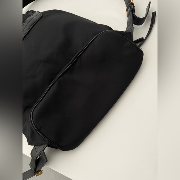 Moschino Couture Black Nylon Leather Gold Chain Backpack main image 8